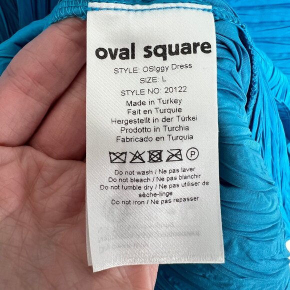 Oval Square Iggy Dress Mini Statement Barrel Sleeves Modern Disco Pleated Party - Picture 8 of 11